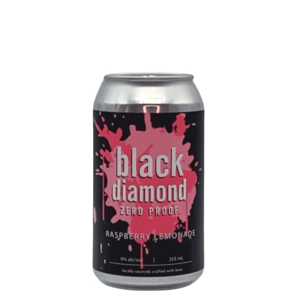 black diamond distillery raspberry lemonade non-alc 355ml