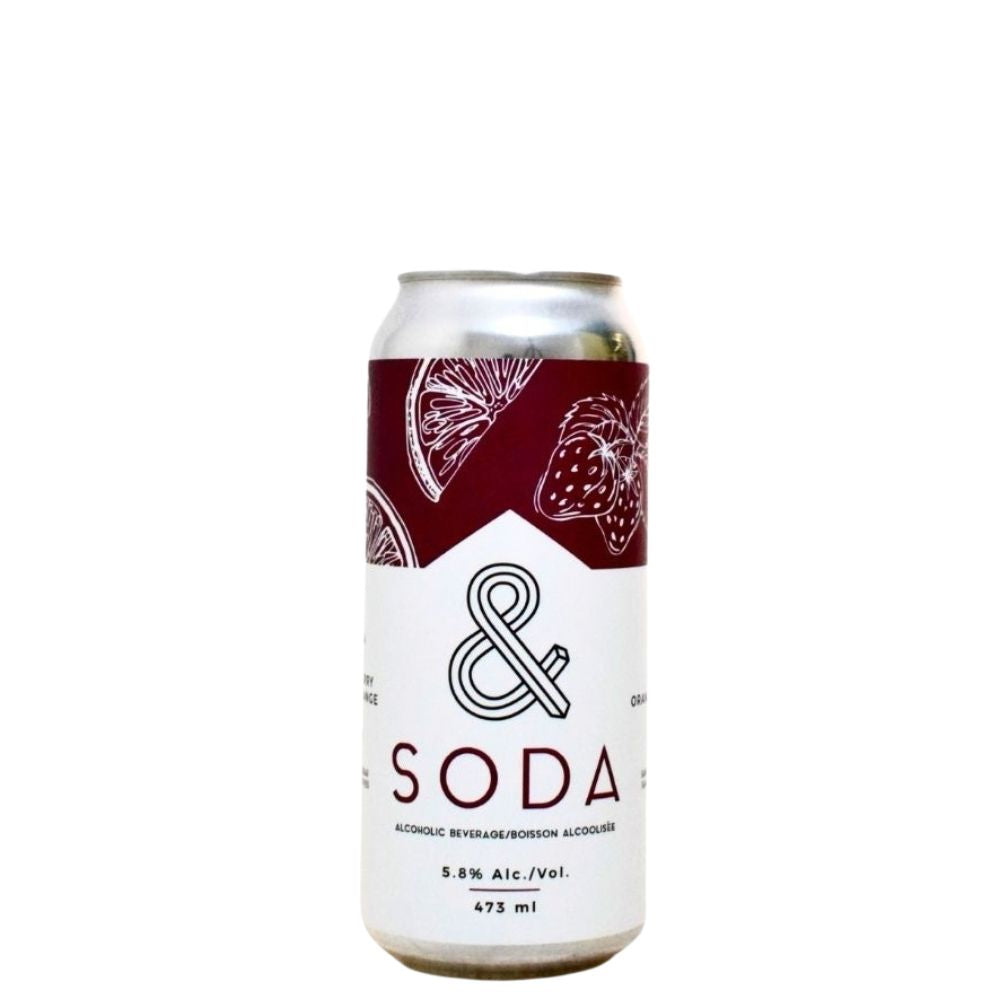 and soda strawberry blood orange 473ml