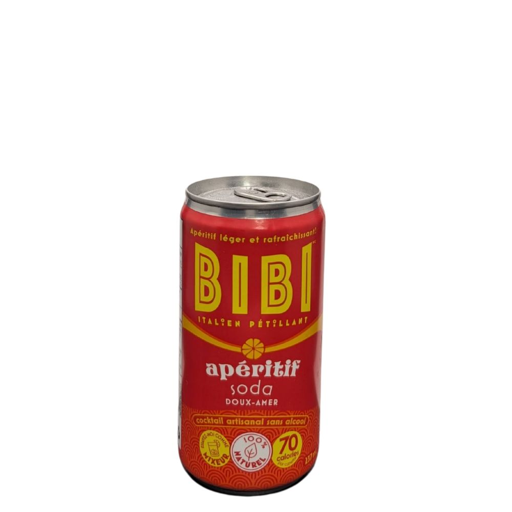 bibi bitter aperitivo soda non-alcoholic 237ml
