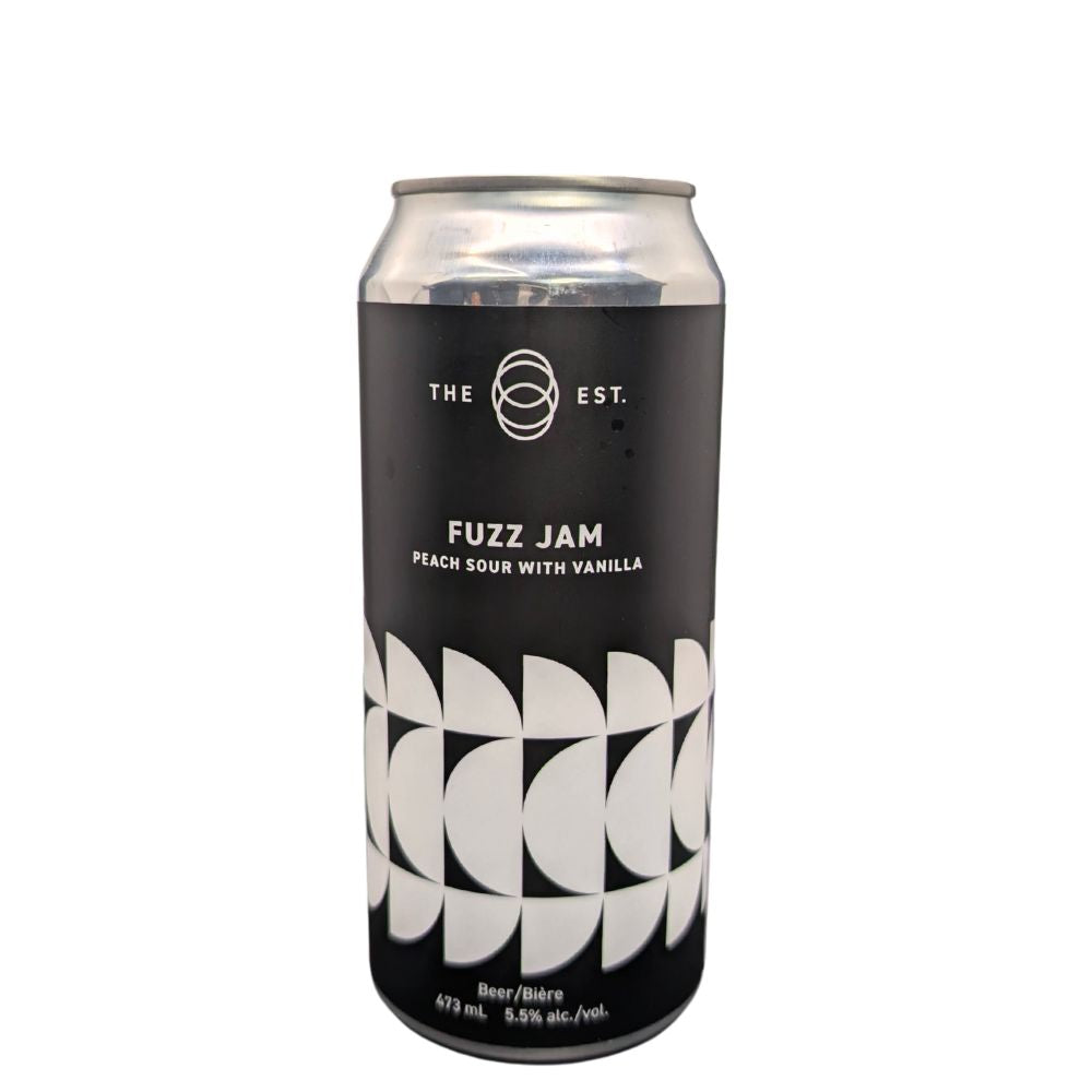 establishment brewing 'fuzz jam' peach sour