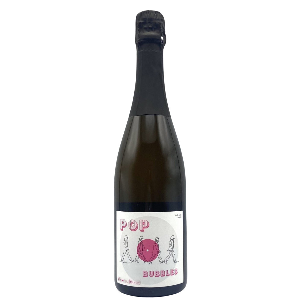 wine is music 'pop' bubbles