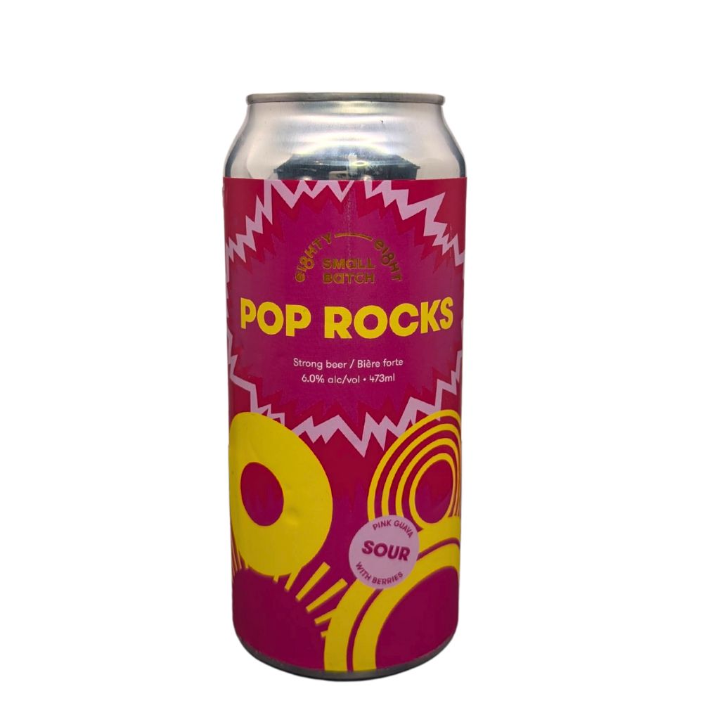 88 brewing co. 'pop rocks' pink guava sour ale