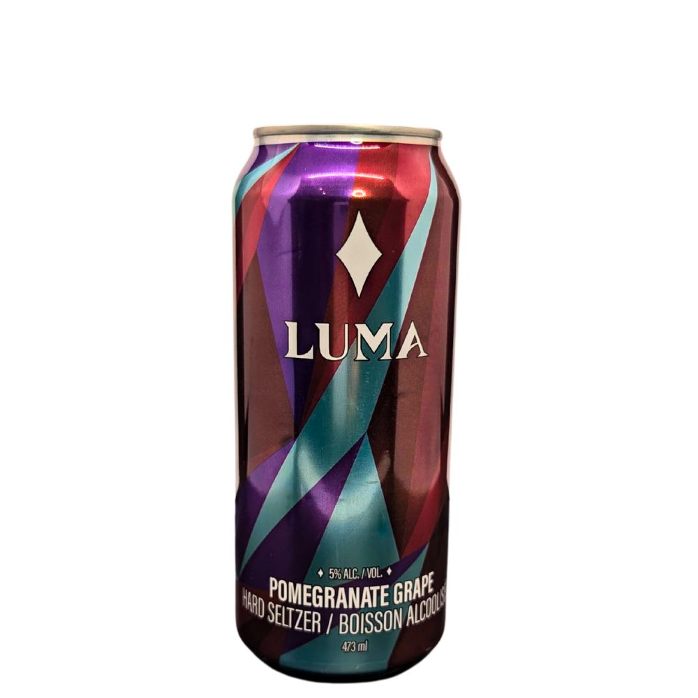 luma seltzer pomegranate grape 473ml