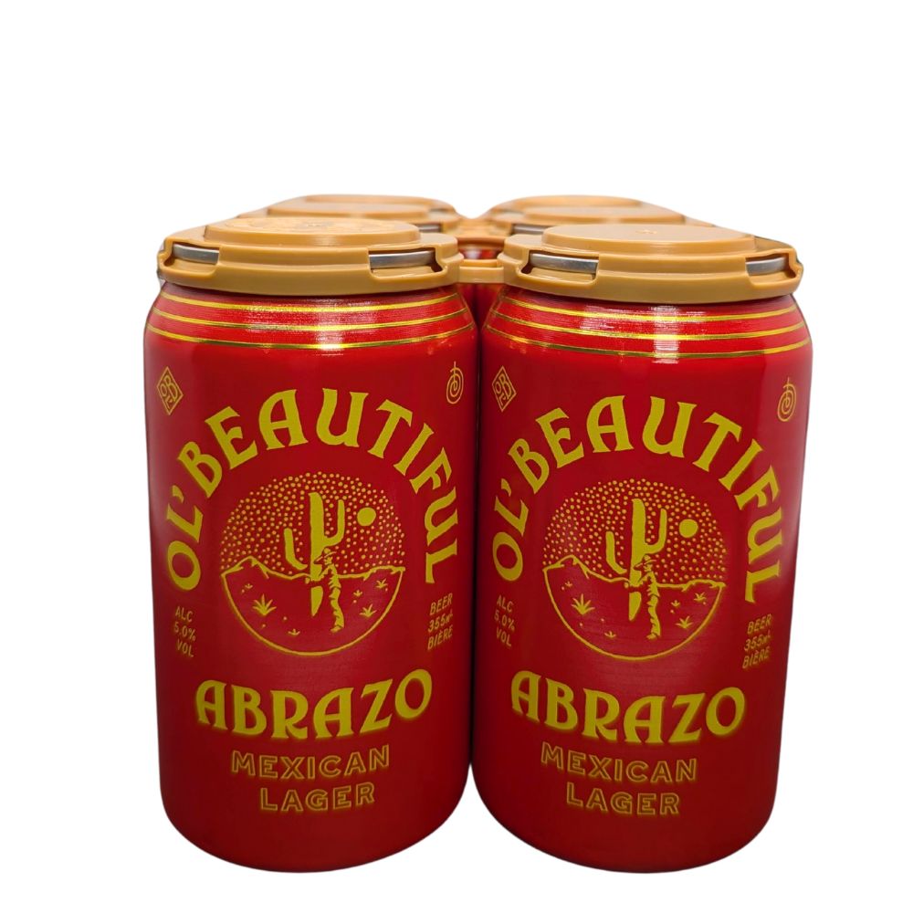 ol' beautiful abrazo lager 355ml 6 pack