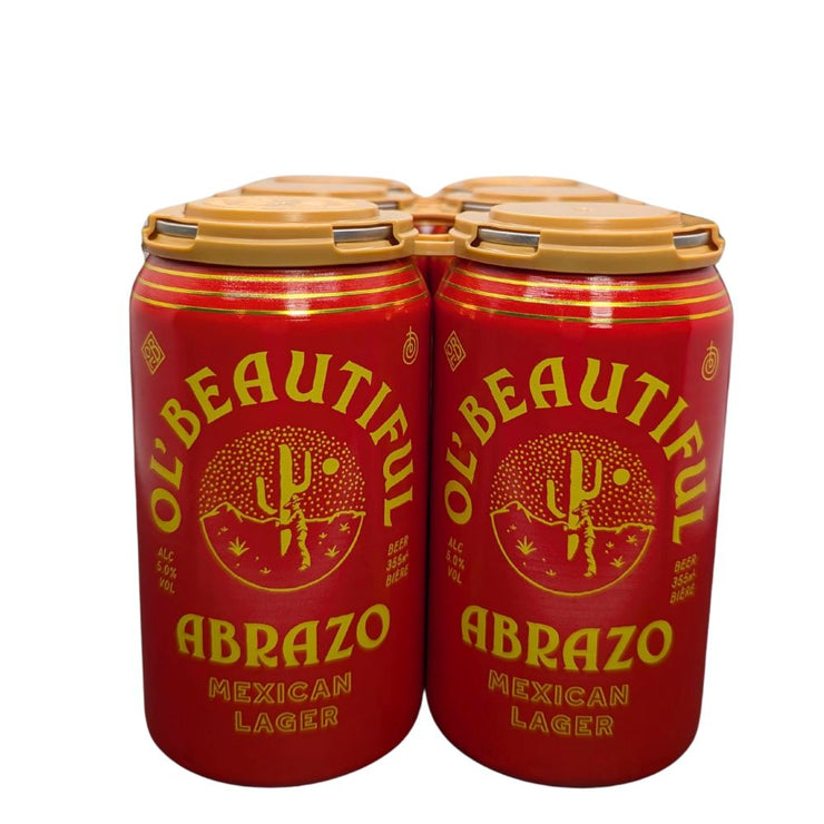 ol' beautiful abrazo lager 355ml 6 pack