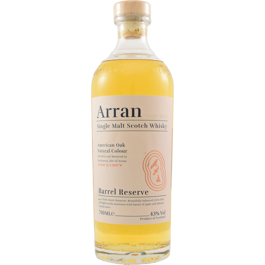 arran 'single malt barrel reserve' scotch 700ml