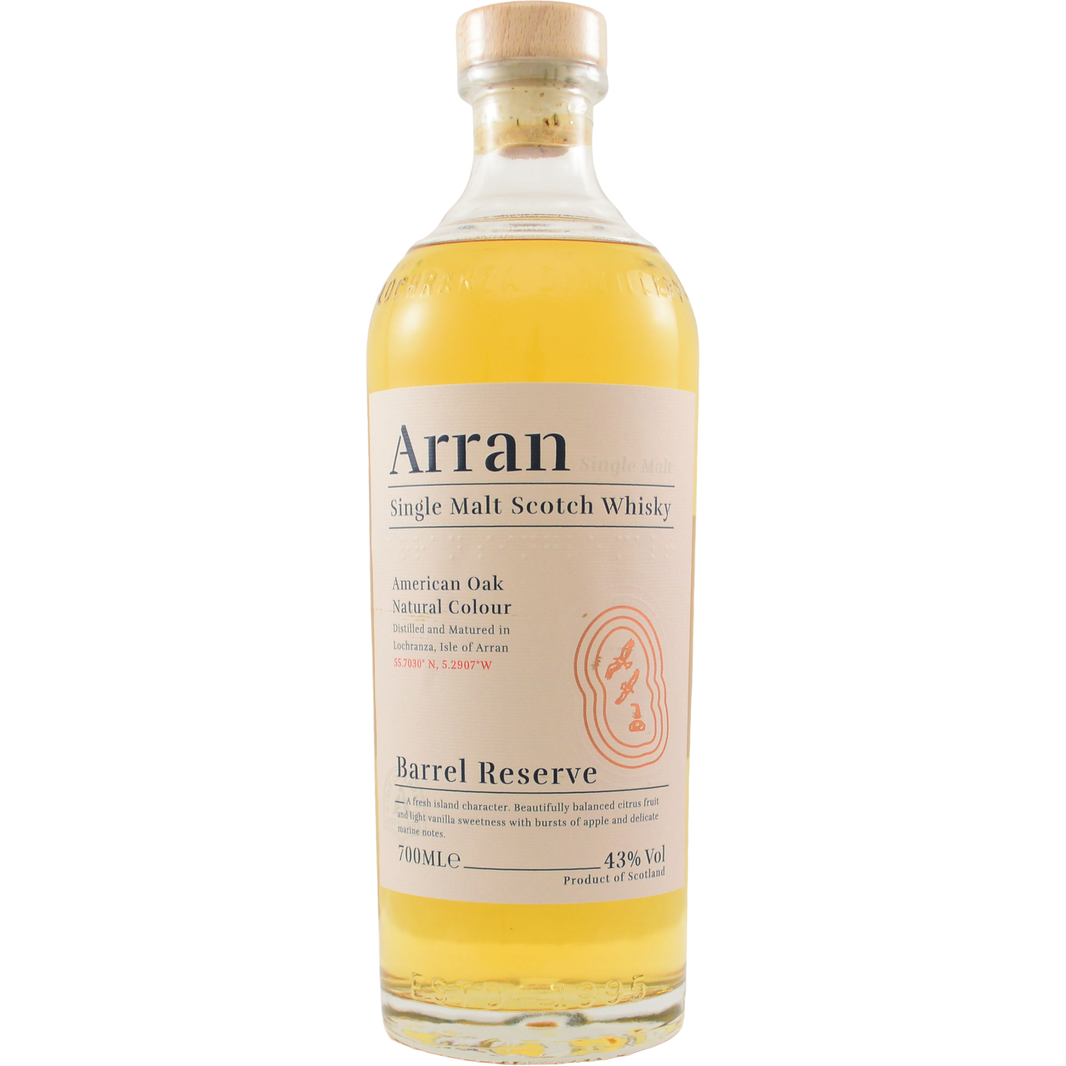 arran 'single malt barrel reserve' scotch 700ml